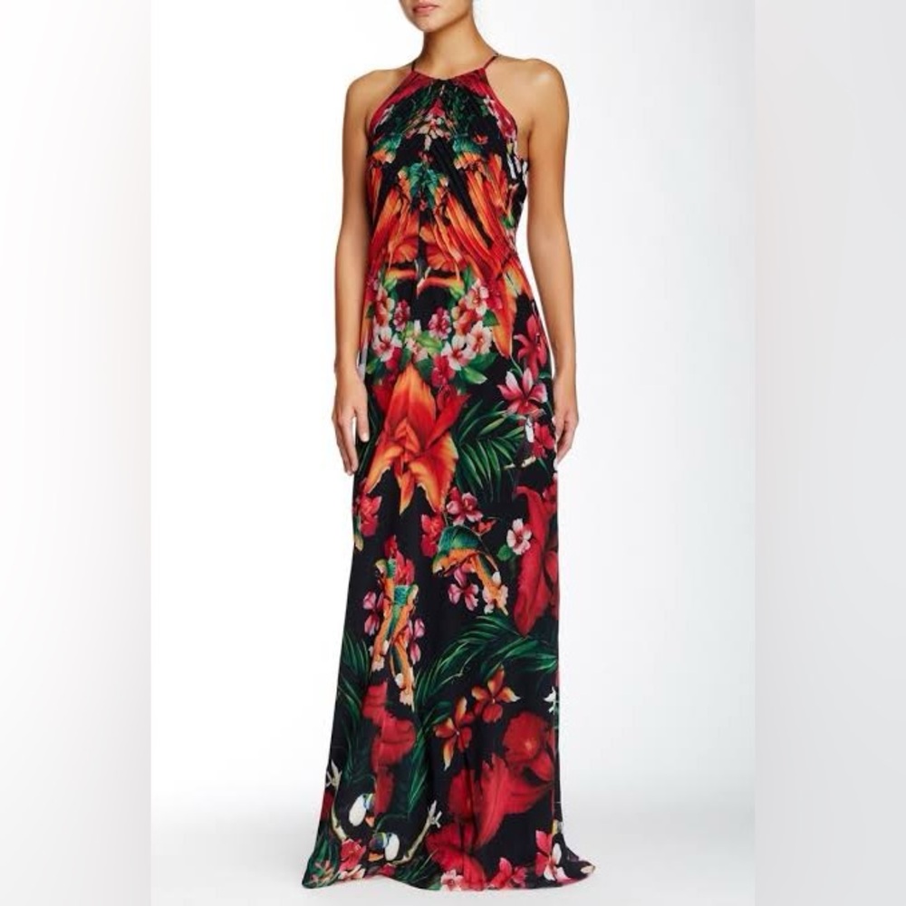 NWT Ted Baker Tropical Toucan Maxi Dress